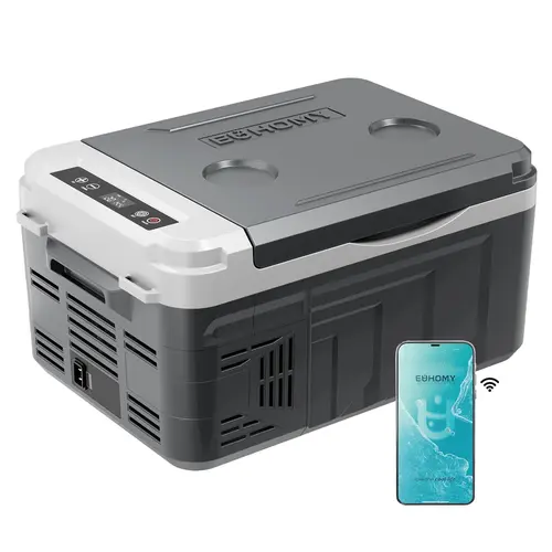 【LIVE】Euhomy 12-Volt 11 Quart Electric Cooler (Car Refrigerator) - APP & Bluetooth Enabled, Portable RV & Car Freezer