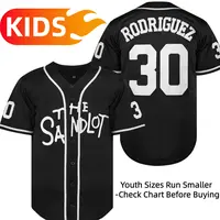 Youth Baseball Jersey,#30 Benny The Jet Rodriguez The Sandlot Movie Baseball Jersey, Sports Active Polyester Breathable Quick Dry Kids Shirt Casual Sporty Top Fan Sportswear Top tiktokshopbacktoschool
