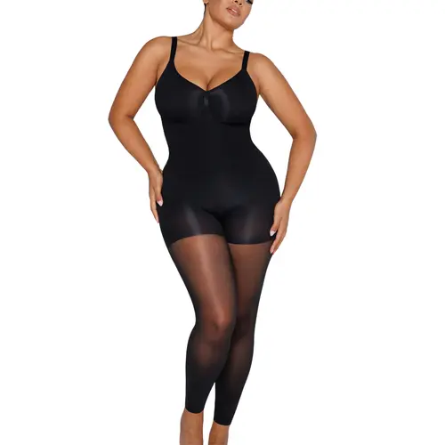 Shapellx MistWeave Skin Flow Full Coverage V-Neck Bodysuit