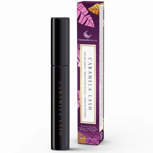 CARAMELA BEAUTY Eyelash Growth Serum with Peptides Blend & Hyaluronic Acid - Longer, Fuller, Thicker Lashes, Lysine, 6ml (3-4 Month Supply), Cruelty Free, Sensitive Safe, Prostaglandin-Free Lash Serum