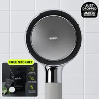 eskiin High-Pressure Filtered Chrome Handheld Shower Wand, Boosts Water Pressure, Includes Free Shower Steamers & Filter – For Hair Loss, Dry Itchy Skin