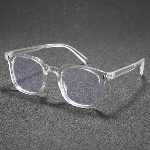 Classic Simple Unisex Non-Prescription Clear Lens Glasses, Clear Casual Eyeglasses, Suitable for Daily Life and Office Use, Transparent Lens Glasses, Plastic Eyewear, Everyday Eyewear, 1 Pair/2 Pairs