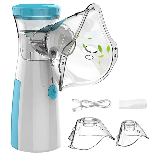 Portable Nebulizer, Effective Handheld Mesh Nebulizer Machine for Kids Adults, Portable Nebulizer with Two Modes & Self-Cleaning Function for Breathing Problems, Breathing Machine Nebulizer Inhaler Home Use Travel Friendly