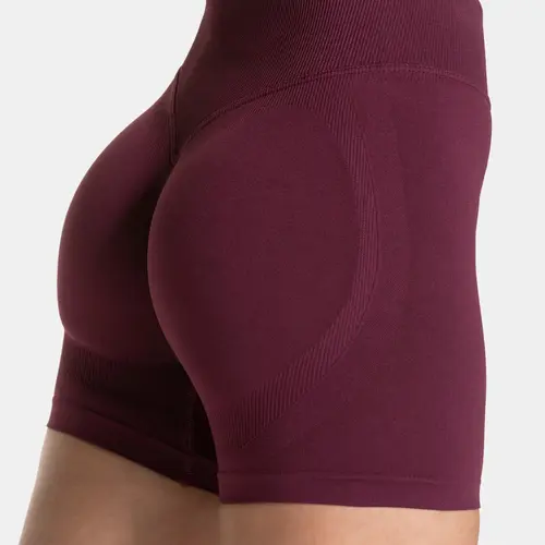 Seamless Colorblock Yoga High-Waisted Shorts for Women, Outerwear Running Fitness Pants, Comfortable Sportswear for Daily Wear, Breathable, Athletic Shorts, Stretchy Seamless Shorts, Fitness Workout Shorts
