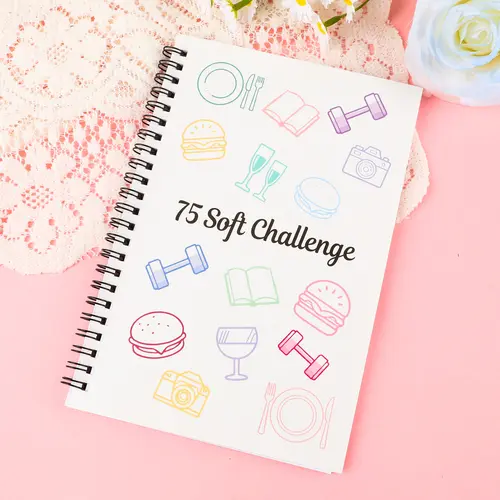 104 pages of 75 challenge notebooks&planners, Productivity Planner, Schedule Planner, A5 challenge planner Time Management Record Book Spiral Weekly and Monthly Calendar Planners Monthly Budget Planner Office Stationery & Supplies