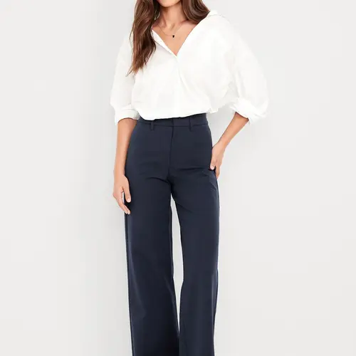 Old Navy Women's High-Waisted Pixie Super Wide-Leg Pants