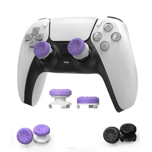 Professional Thumb Grips Joystick Cap Analog Stick Cover, Thumbsticks Grips for PS5/PS4, XBOX, 2 Thumbsticks - 1 High-Rise, 1 Mid-Rise grips
