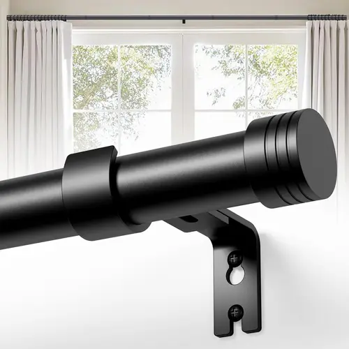 Adjustable Heavy Duty Curtain Rod 32–144 Inch, Extra Long Window Treatment Rods, Easy Install Modern Window Rod for Home Use sohochic
