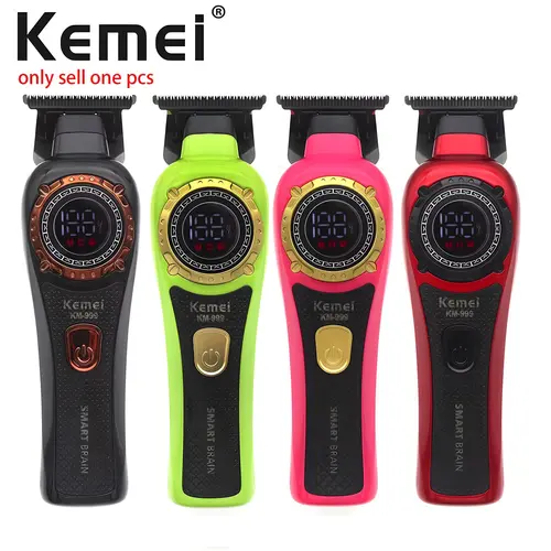 Komeo KM-999 Men's Electric Hair Trimmer, Cordless Barber Trimmer, Cordless Hair Cutting, USB Rechargeable Hair Clipper, Ergonomic Handle, Personal Care Tool