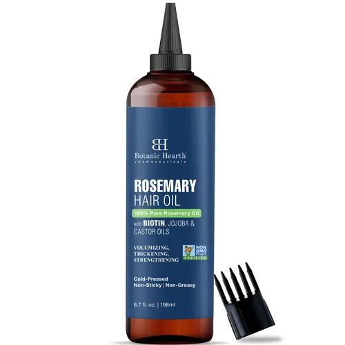 Botanic Hearth Rosemary Hair Oil for Hair & Scalp, 6.7 Fl Oz