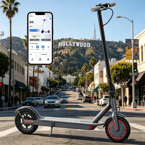 A Electric Scooter, Powerful 350W Motor, Up to 12-19Mph & 16 Miles, 8.5" Tires, Folding E-Scooter for Teen and Adults, APP Contral, Foldable Scooter, App Controlled Scooter,summerwins