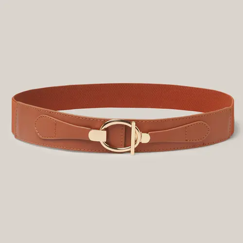 BloomChic Women's Vintage Oval Buckle Belt - Adjustable Waist Extender Women's Belt for Dresses, Jeans, Retro Fashion Accessory with Statement Metal Buckle, Summer Finds, Belts, Adjustable Waist Extender Women's Belts