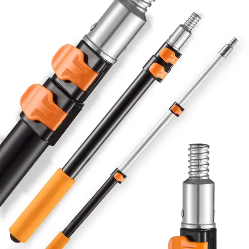 【Summerfinds】VEVOR Telescopic Extension Pole,1.76-4 FT Multi-Purpose Extendable PoleSturdy Aluminum Alloy Paint Pole Extension with Flip-Lock DesignHigh Reach Roller Stick for PaintingDusting and Cleaning, Sponge Extension Poles