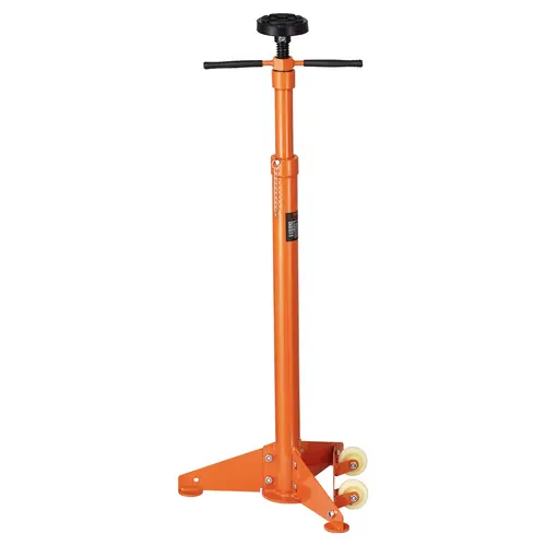 【toolupgrade】VEVOR Underhoist Support Stand,3/4 Ton Capacity Under Hoist Jack StandLifting from 38.4 to 75.4 inBearing Mounted Spin HandleSelf-Locking Threaded ScrewTwo WheelsSupport Vehicle Components, Exhaust System Support, Tubular Steel Frame, Transmi