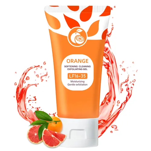 Orange Scented Exfoliator Clear Gel LF16-35 Gentle Exfoliation Nourishing Moisturizing Deep Cleansing for Face & Body All Skin Types