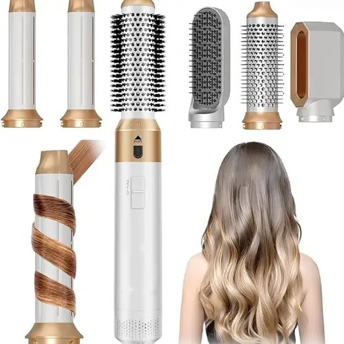 Five in one Multifunctional hot air Comb Set, Straight roll Blowing, Home Hair Dryer, Styling Automatic Curling Iron