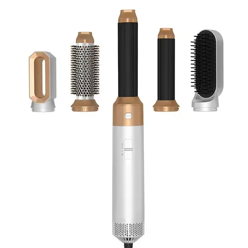 5 in 1 styling hair dryer, multi-functional curling and straightening styling brush, hair dryer comb. Suitable for home use and ideal for giving as a gift to women.
