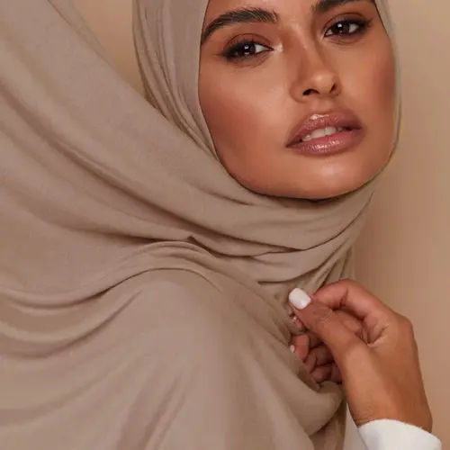Women's Jersey Scarf, Soft Casual Headscarf, Classic Plain Design, 165*55cm, Suitable for All Seasons, Any Occasion