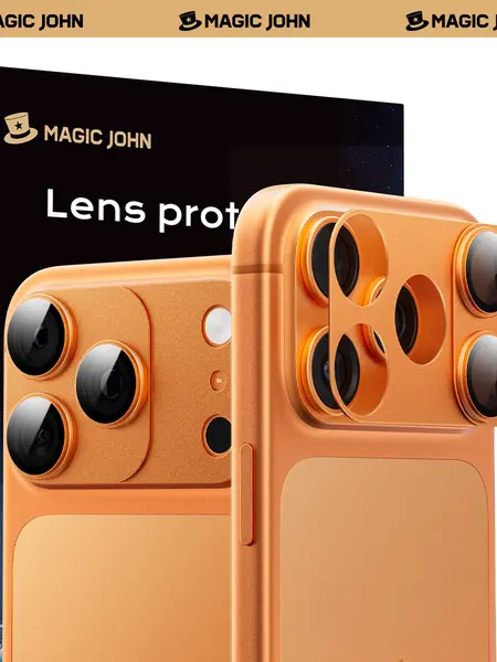 MAGIC JOHN Magnetic Lens Protector for iPhone 17 Pro/Max – 99% Transparency, Original HD Clarity, Scratch-Resistant, Durable, Magnetic Design for Easy Installation & Removal summerwins