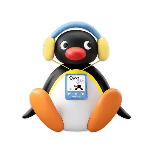 MARTUBE Pingu Bobble Head Bluetooth Speaker - Wireless Party, Multifunctional Desktop Device, Cute Kawaii Penguin Desk Decor for Women, Oddities Gifts with USB-C Charging, Retro Mini Audio System for Christmas, Birthday