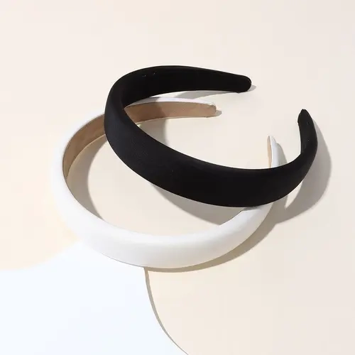 Women's PU Leather Hairband Set Headband, Hair Accessory, Durable Anti-Slip Design, Plain Pattern, Casual Style, All-Season Use, & Colors, Solid Color Headband, No Slip Headbands