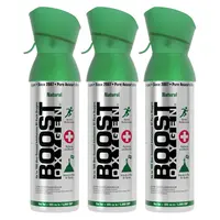 Boost Oxygen® Portable Supplemental Oxygen Respiratory Aid, Discounted 3-Pack, Medium Size, Natural or Aromatic Options