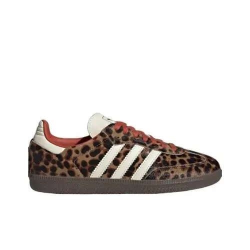 (Women's Size )Jl2734 adidas Samba OG Red Leopard Athletic shoes Red Sneakers Fashion Sneaker