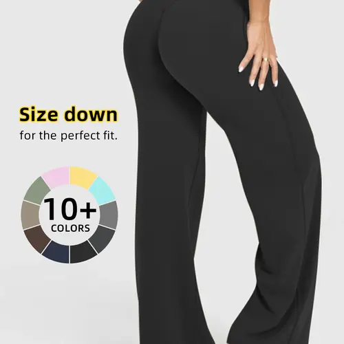 Women's Casual Wide Leg Sport Pants, Perfect for Spring Summer, Comfortable Fashion Design, Ideal for Daily Wear, Loose-Fitting Style, Flared Yoga Bottoms, Flared Sports Pants