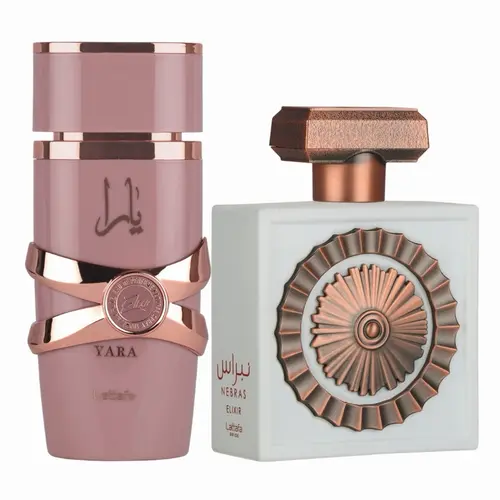 The Elixir Bundle- Lattafa Pride Nebras Elixir + Yara Elixir EDP 100ml Spray Bundle