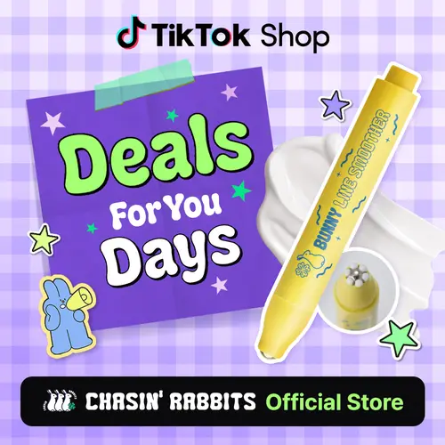 CHASIN' RABBITS Bunny Line Smoother Eye Cream Roller, 0.5 Fl Oz, Eye Serum with Surgical Steel Cooling Stick, Under Eye, Vegan, Korean Skincare Eye Health Products