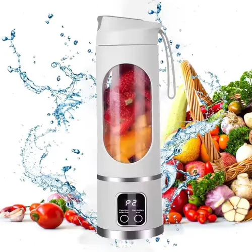 Mini Juicer Blender – 2-in-1 Ice Crusher & Smoothie Maker | Perfect for Liquid Diets, Fresh Juice, Shakes, USB Rechargeable & Easy to Clean | Great for Home, Office, Dorm,Christmas Gifts for Family and Friends
