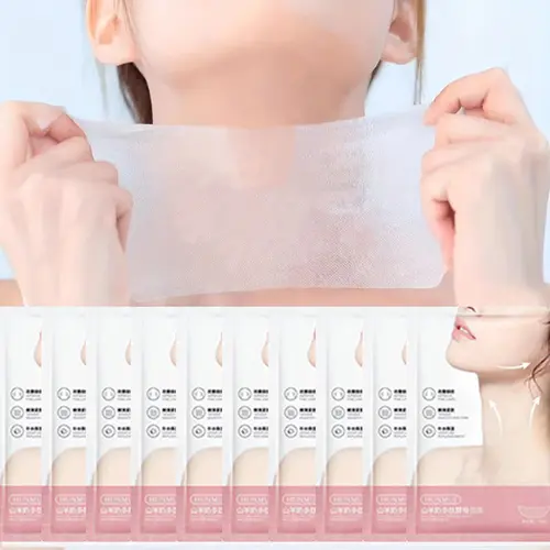 10pcs Multi-Peptide Neck Mask with Niacinamide Acid - Moisturizing & Firming, Smooth Daily Neck Care Beauty Mask, Unscented, for All Light Beige Types, Valentine'S Day Gift, Hydrating Neck Moisturizer, Skin Care, Beauty Products #GLOBAL PICKS