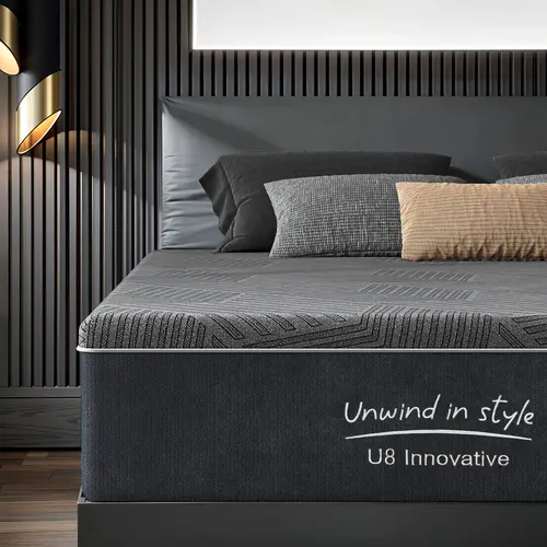 Nicole Selection Multi-Layer Memory Foam Mattress - Multi-Sizes (10/12/14 in), Gel-Infused, CertiPUR-US Certified, Pain Relief & Spine Support, Breathable Knit Cover, Twin/Full/Queen Size Mattress, Cooling Sleep, U8A, Christmas Gift Option