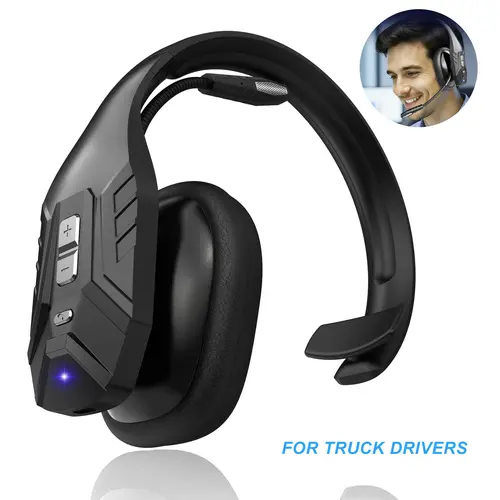 Wireless Trucker Bluetooth Headset, Wireless Headphones with AI Noise-Cancelling Mic for Clear Communication and Comfortable Fit Computer driver Office work time pc headset pc Tiktokshopcreatorpicks Adjustable gaming headset 50 playtime earbuds audifonos