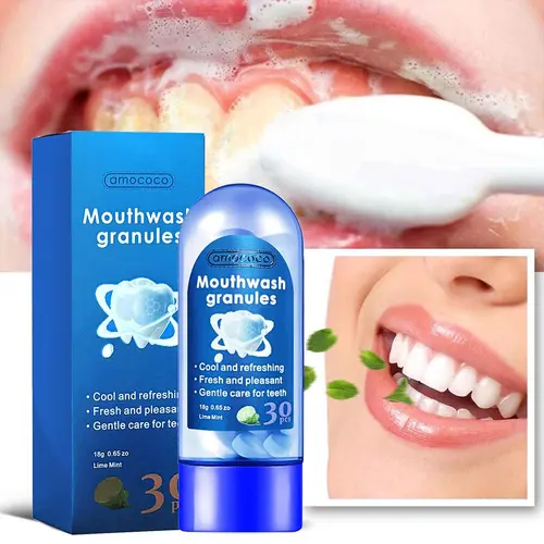 Probiotic Dual-Flavor Oral Care Tablets, Lime & Strawberry Varieties, Pleasant Breath, Long-Lasting Aroma, Portable Gentle Daily Oral Care, 30 Tablets per Pack