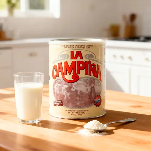La Campiña Powder Dried Milk, 800g (1.76 Lb) - Creamy Flavor, Bulk Storage, Convenient Packaging, Home & Kitchen Use, Ambient Cupboard-Stable, Reliable Ingredient for Room Temp Storage