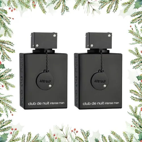 [HOLIDAY BUNDLE] Armaf Club de Nuit Intense Men's Eau De Toilette Spray, 3.6 oz (2 Pack) - Aromatic Citrus Woody, Masculine, Citrus, Amber Intense Men's Fragrance for Him