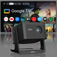 VOPLLS Google TV Projector, 800 ANSI Lumens, 1080P Native 4K Support, Auto Focus, Dolby Audio, WiFi Bluetooth, Outdoor Movie & Sports Projector