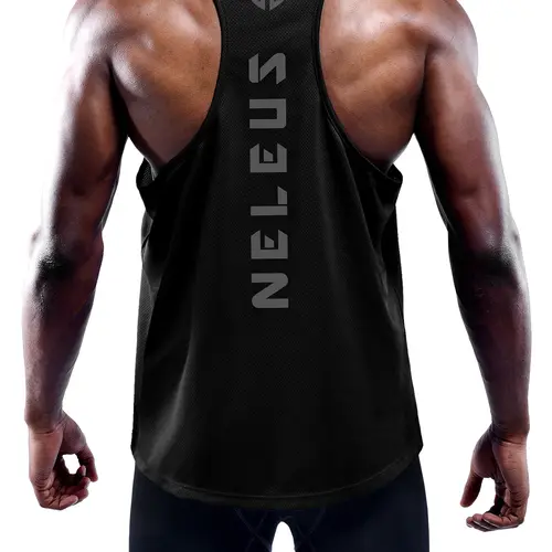 NELEUS Fitness Men's 3 Pack Dry Fit Y-Back Muscle Tank Top Athletic Training Apparel Yoga Sports Vest Dry Fit Wicking Yoga Gym Outfits summerwins,back to school,back to school shopping