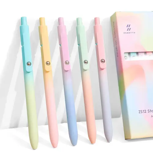 Back to school Gel Pens, 5 Pcs 0.7mm Quick Dry Black Ink Pens Fine Point Smooth No Smear Writing Pens for Bible Study,Journaling Writing,DailyUse - Cute School Office Stationery & Supplies - Gifts Stuff for Girly  Nursing Teacher Students  Womens