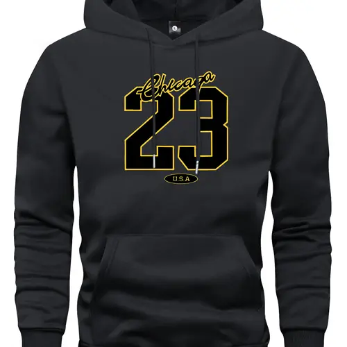 Men's Acid Wash Pullover Hoodie, Vintage Washed Long Sleeve Sweatshirt with Kangaroo Pocket and Ribbed Cuffs, Casual Streetwear for Fall and Winter Black Stylish