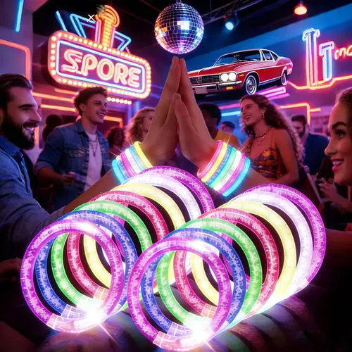 Glow In The Dark LED Bracelets, 20-Pack 8-Color Neon Unisex Light Up Sticks with 3 Flash Modes, Birthday Favors, Glowing Party Fillers, Goodie Bags Additions, Ideal for Gifting Novelty Gift for Kids & Adults Parties Events
