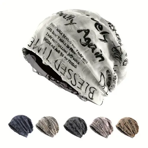 Unisex Slouchy Loose Knit Beanie - Lightweight Vintage Style, Relaxed Fit Fabric for Daily Wear & Casual Outings, Vintage Charm, Men's Accessories, Multiple Colors (Sports & Outdoor Sun Protective Headwear), Versatile