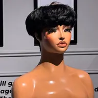 ShowRealHair Bowl Cut Pixie Wig 0501 Pixie Cut Wig for Women  T BOZ BOWL CUT  high density Wavy & Fluffy Layered Pixie Cut Style with Fringe Perfect for Daily Wear and Fashion#SummerVibes