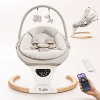 Baby Swing for Infants&Baby Rocker, 5-Point Seat Belt, 5 Sway Speeds with 12 Lullabies, LCD Screen with 3 Levels of Intelligent Timing, Remote Control,TikTokShopBlackFriday