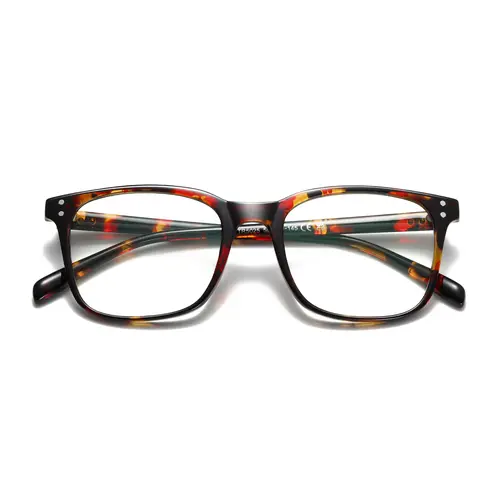 Kimorn Unisex Lightweight Eyewear - High-Quality Full Rim Plastic Stylish Square Frames, Anti-UV Protection, Anti-Glare, Eyestrain Reduction, Resin, Ultralight Wear, Female-Friendly, Suitable for Everyone & Daily Use, Summervibes