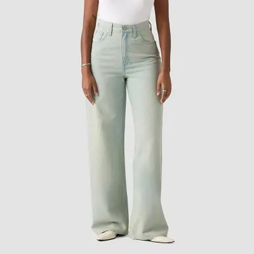 Levi's Women's Cinch Baggy Leg Jeans - Soft Fabric Garment with Comfortable Fit, Women's Bottoms Pants, Cotton