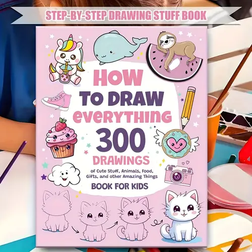 How To Draw Anything: 300 Simple Step-By-Step Drawing Patterns For Drawing Lovers – Cute Animals, Food, Gifts, And More! The Perfect Christmas And New Year'S Gift Drawing Book