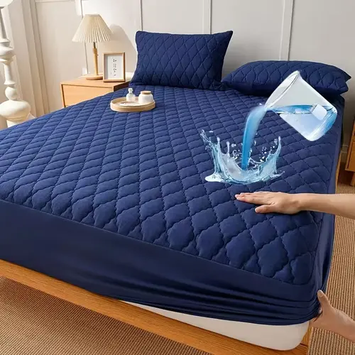 Waterproof Mattress Protector,  Mattress Pad Noiseless with Deep Pocket, Soft Breathable Dirt-Proof Bed Mattress Cover Washable for Home, Bedroom, Hotel，Pillowcase not included