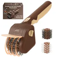 LRLY Cordless Electric BBQ Cleaning Brush & Spin Scrubber, Safe Bristle Free Grill Cleaner with 2 Replaceable Heads, Camping Essentials for Outdoor Barbecues #sohochic